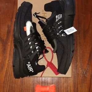 Nike Air Presto Off white black size 10
